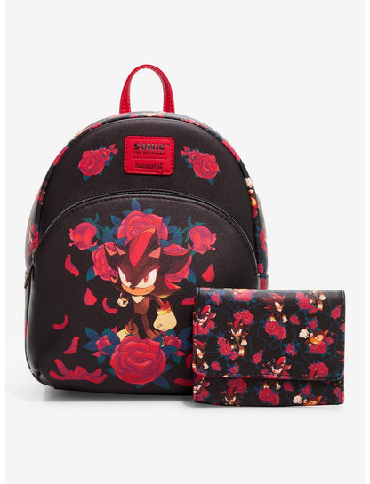 Loungefly Sonic The Hedgehog Shadow Roses Mini Backpack - US 1047