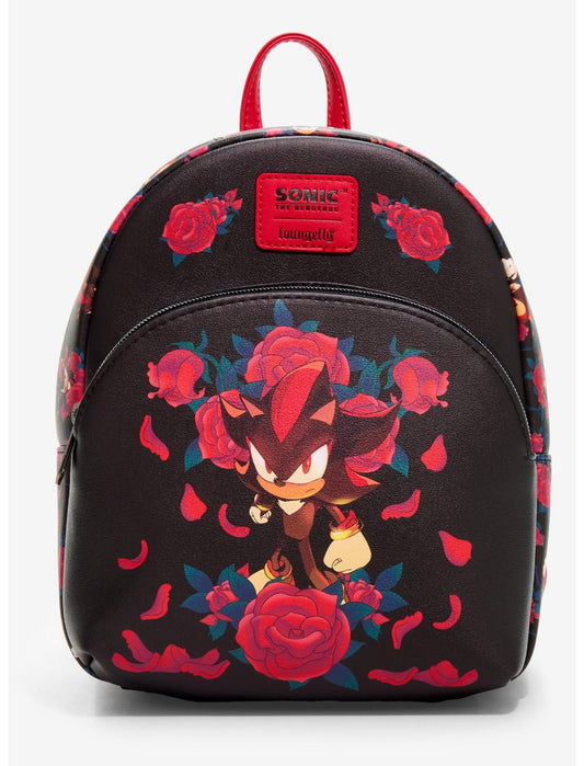 Loungefly Sonic The Hedgehog Shadow Roses Mini Backpack - US 1047