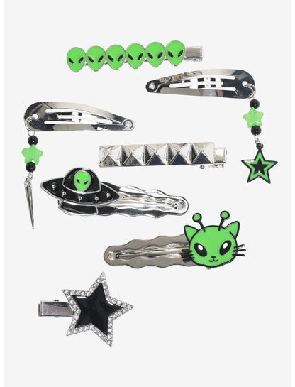 Alien Cat UFO Hair Clip Set - US 6265