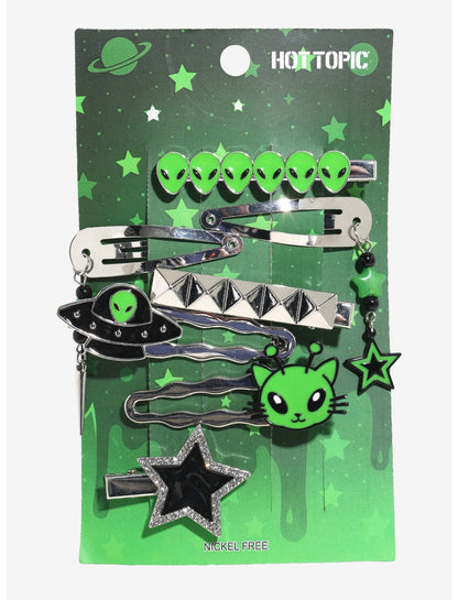 Alien Cat UFO Hair Clip Set - US 6265
