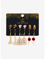 Disney Beauty And The Beast Characters Earring Set - US 1361