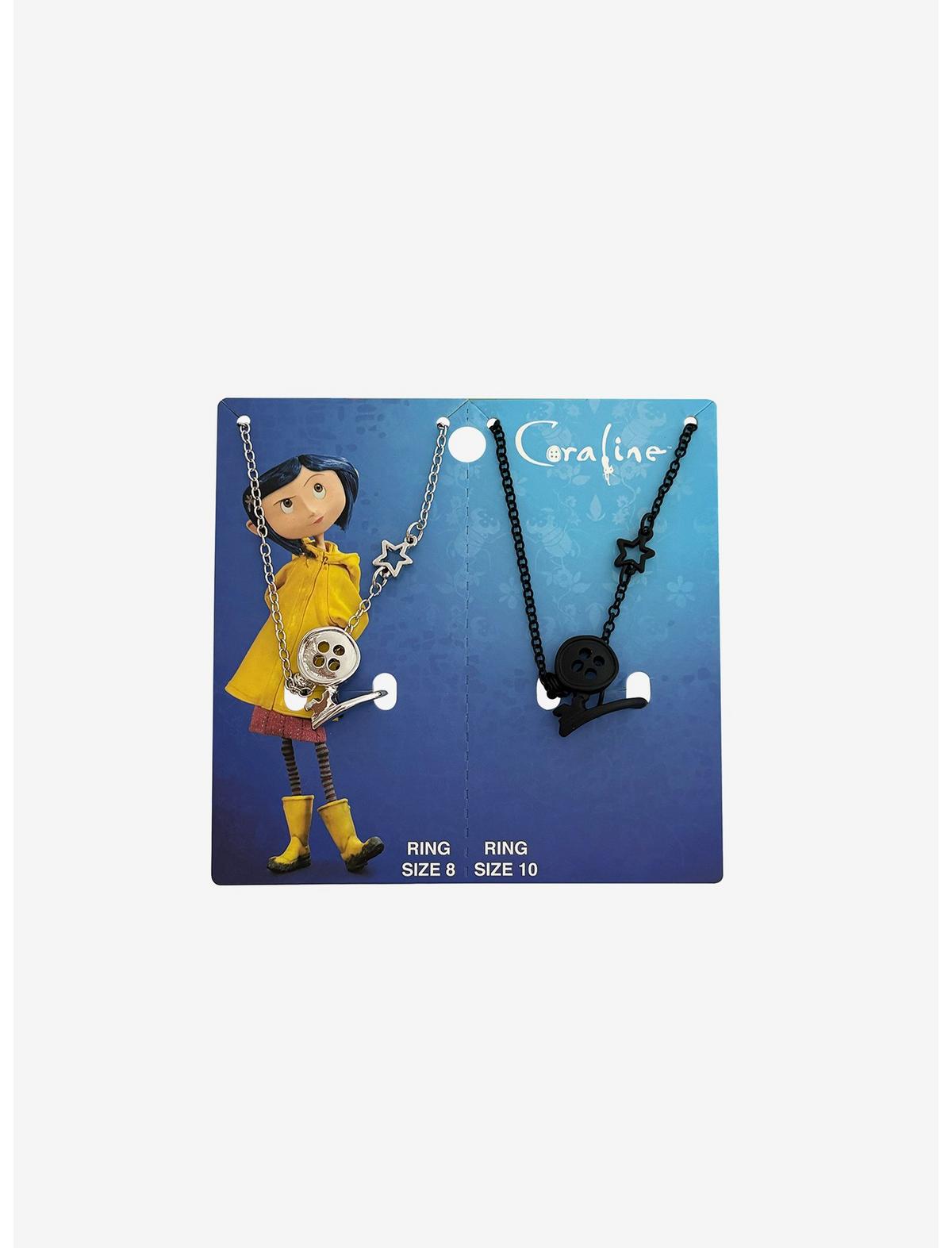 Coraline Button Ring Best Friend Necklace Set - US 1449