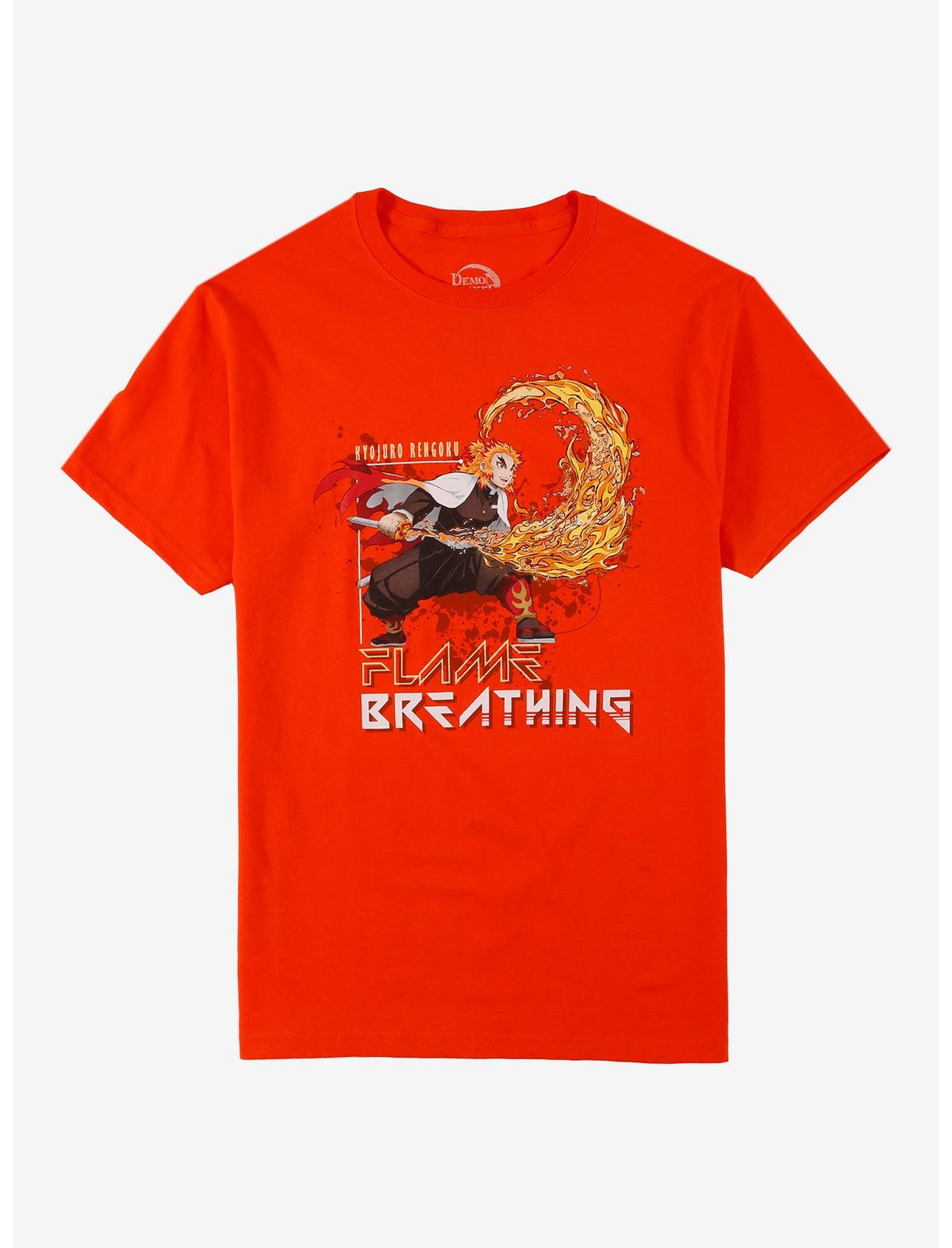 Demon Slayer: Kimetsu No Yaiba Flame Breathing T-Shirt - US 6370