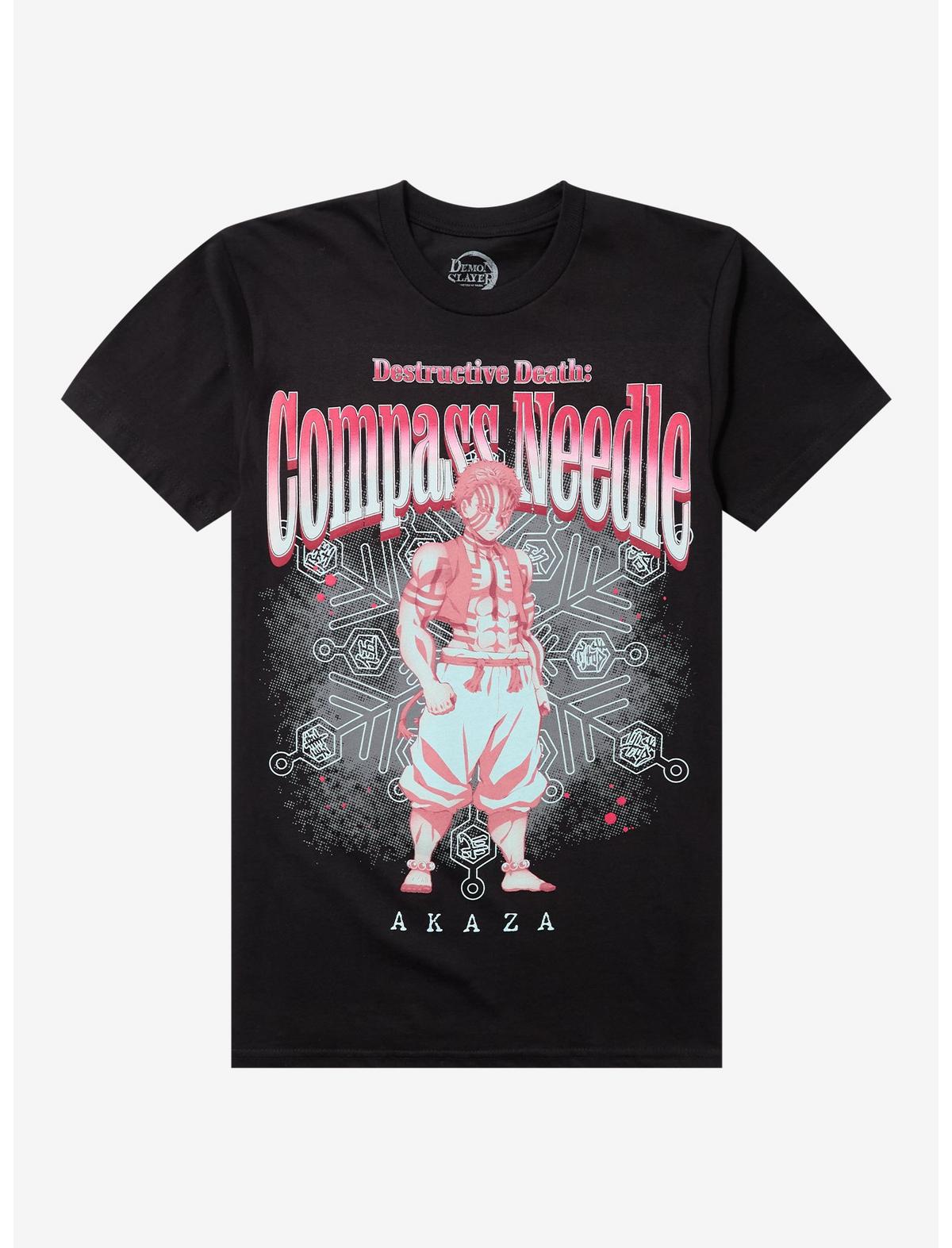 Demon Slayer: Kimetsu No Yaiba Akaza Compass Needle T-Shirt - US 7016
