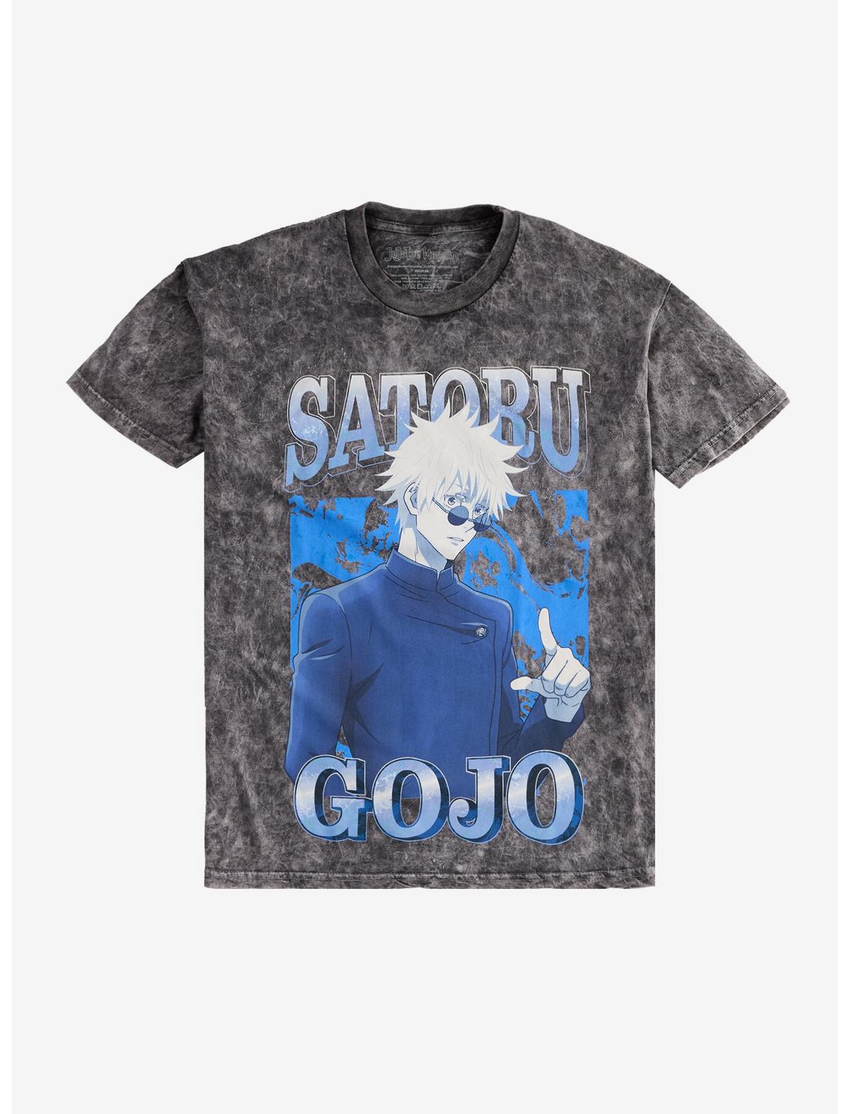 Jujutsu Kaisen Gojo Blue Tonal Dark Wash T-Shirt - US 1777