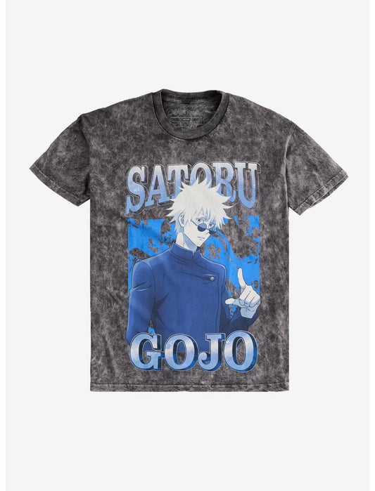 Jujutsu Kaisen Gojo Blue Tonal Dark Wash T-Shirt - US 1777