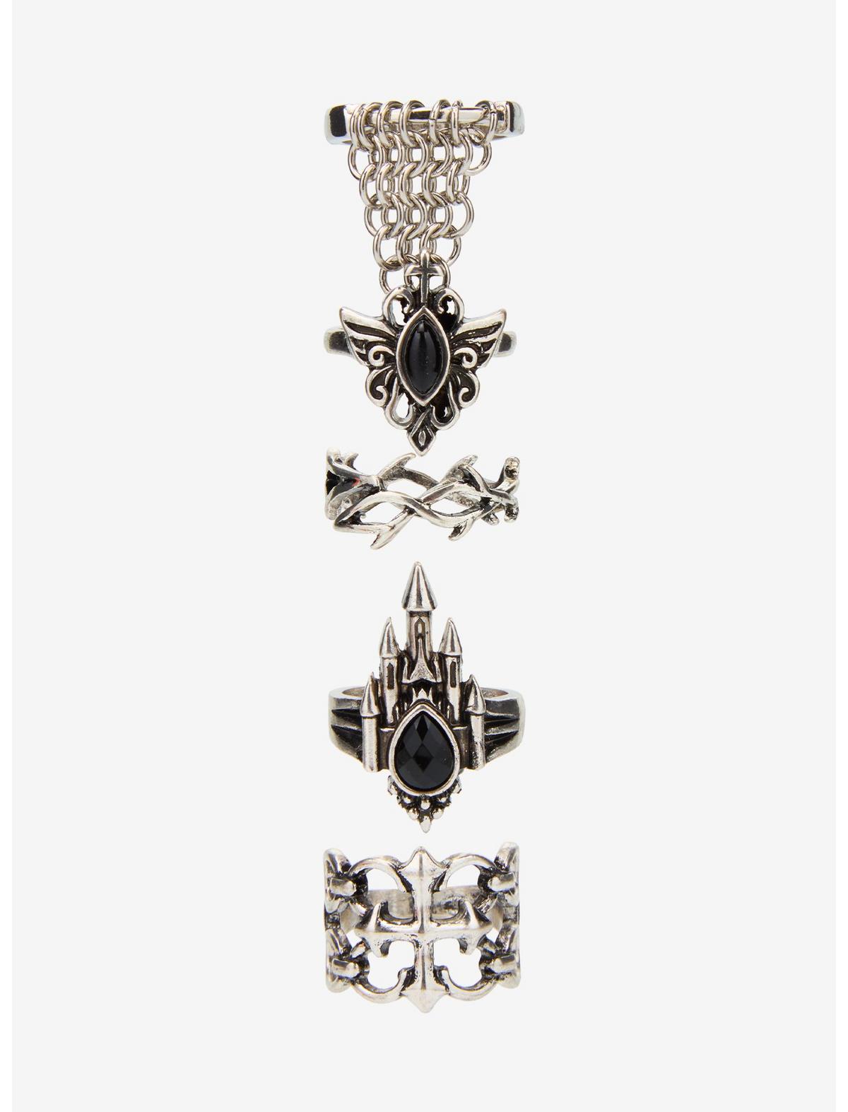 Medieval Castle Chain Ring Set - US 4917