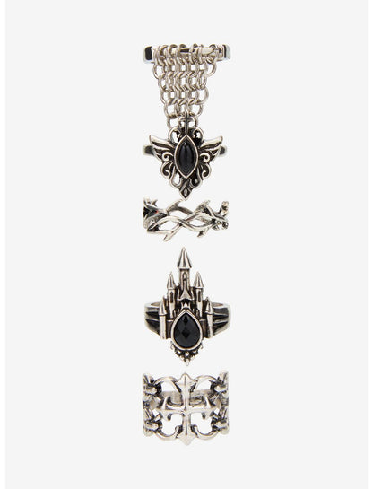 Medieval Castle Chain Ring Set - US 4917