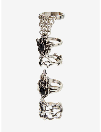 Medieval Castle Chain Ring Set - US 4917