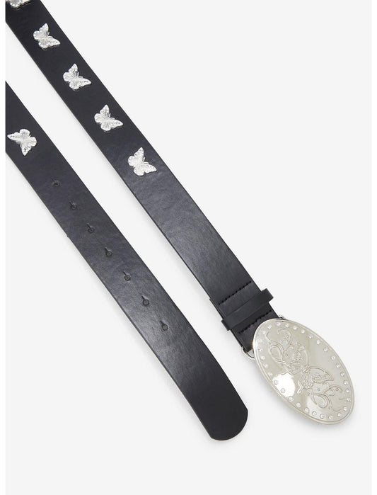 Butterfly Rhinestone Buckle Belt - US 4629