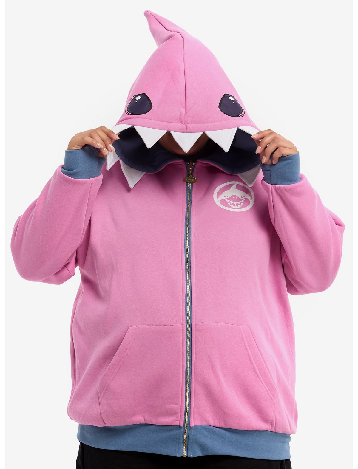 Marvel Rivals Jeff The Land Shark Girls Reversible Hoodie Plus Size - US 6595