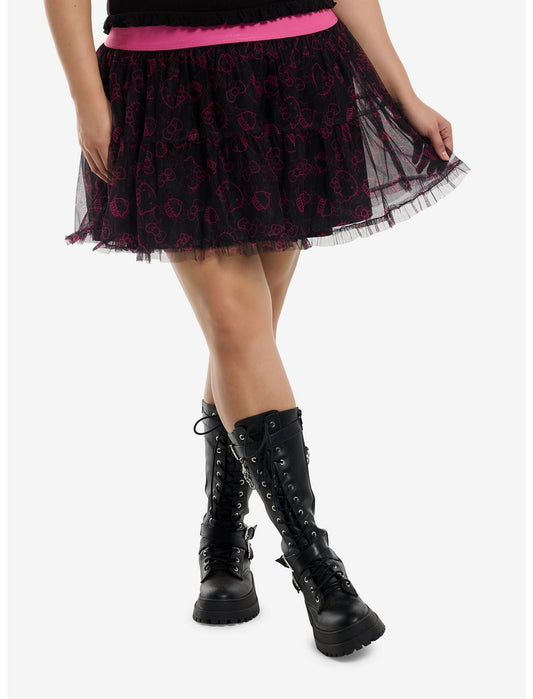 Hello Kitty Black & Pink Tutu Skort Plus Size - US 7783