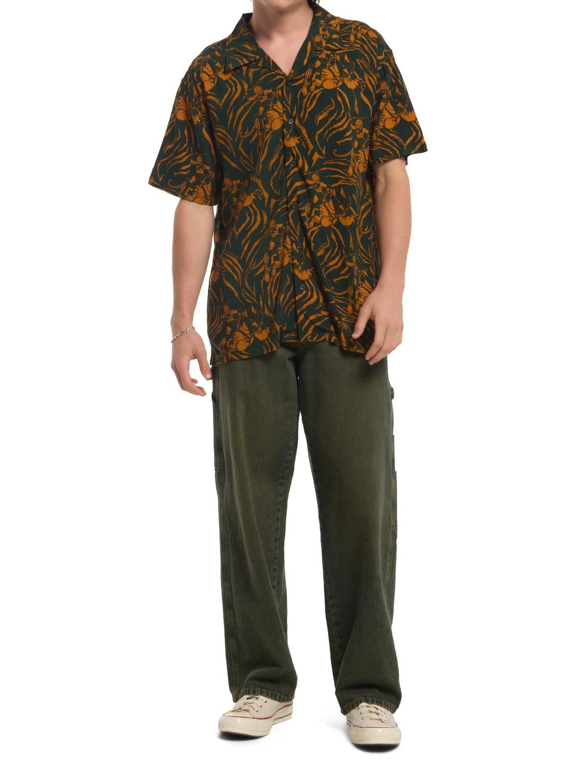Masters Of The Universe He-Man & Battle Cat Woven Button-Up - US 0555