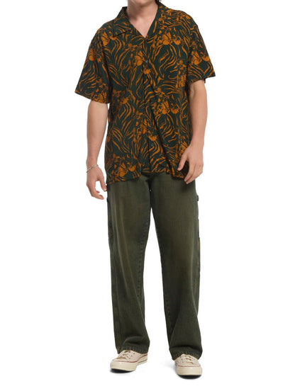 Masters Of The Universe He-Man & Battle Cat Woven Button-Up - US 0555