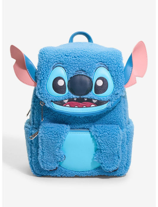 Loungefly Disney Stitch Fuzzy Mini Backpack - US 9231