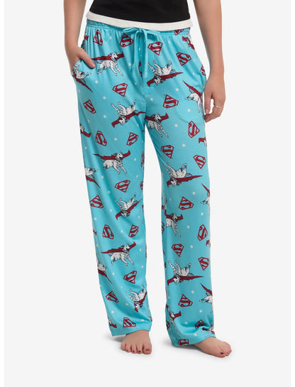 DC Comics Supergirl Krypto Pajama Pants - US 9765