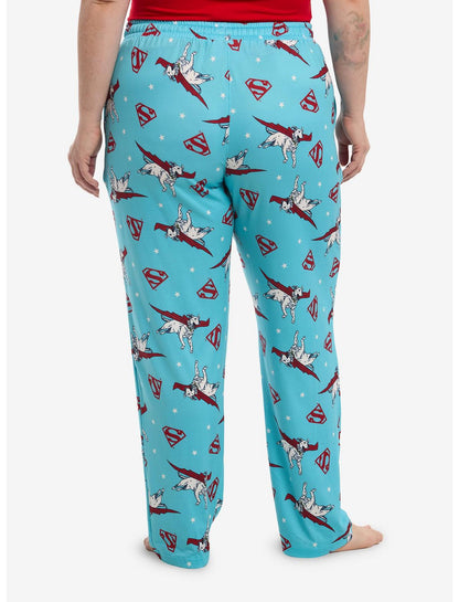 DC Comics Supergirl Krypto Pajama Pants Plus Size - US 8305