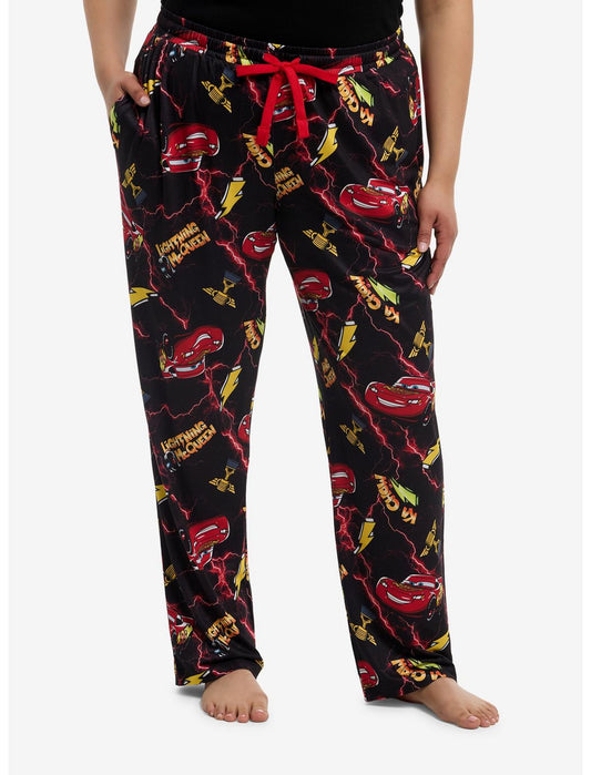 Disney Pixar Cars Lightning McQueen Pajama Pants Plus Size - US 3608
