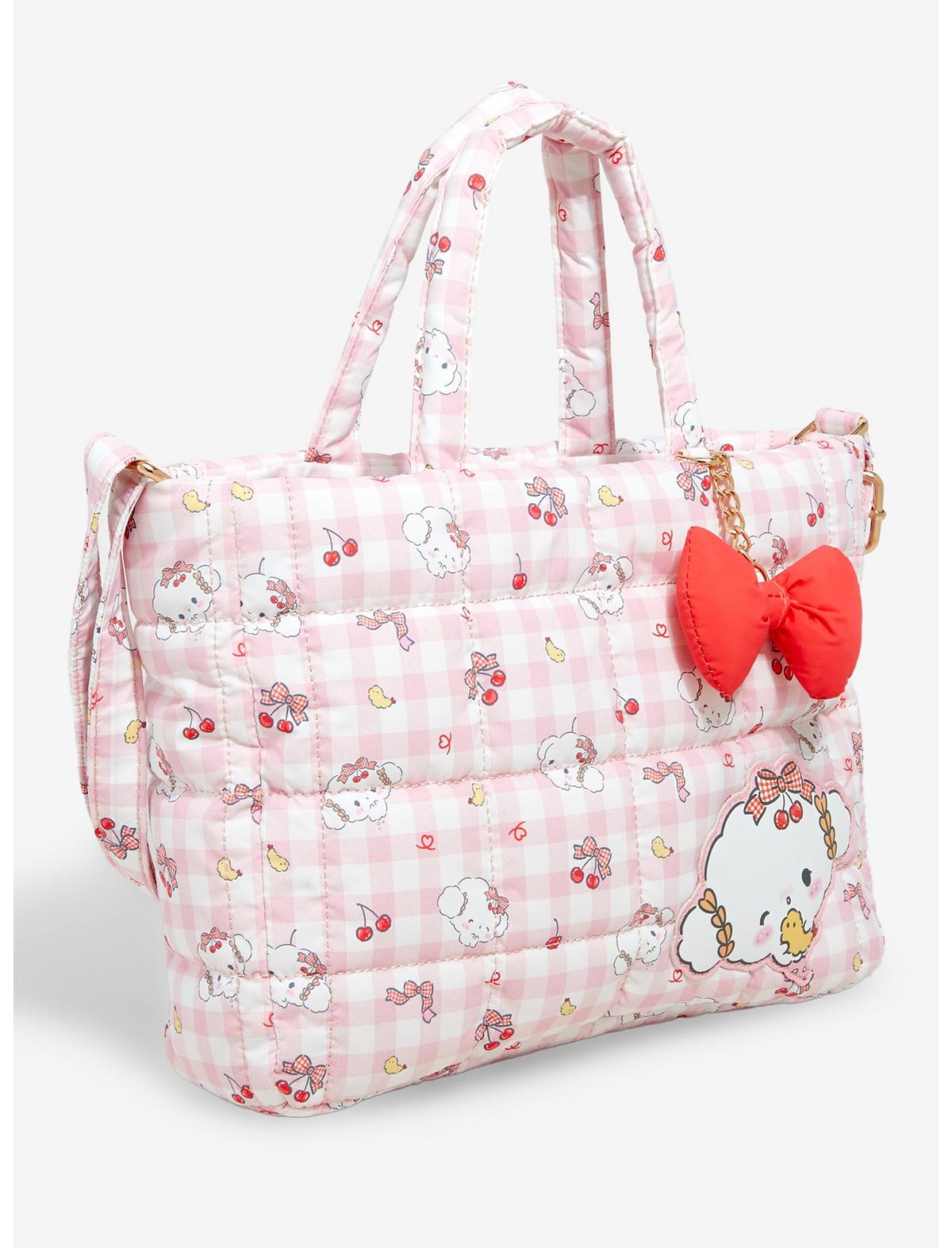 Cogimyun Gingham Cherry Puffer Shoulder Bag - US 3620