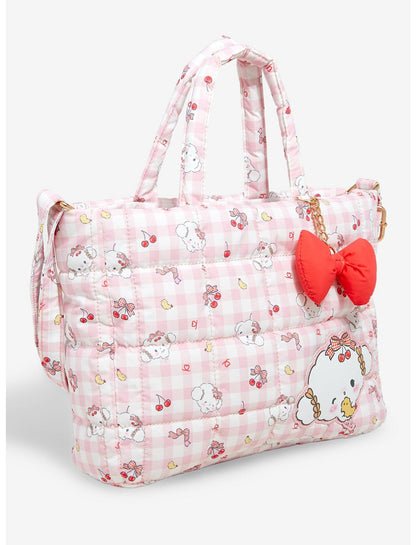 Cogimyun Gingham Cherry Puffer Shoulder Bag - US 3620
