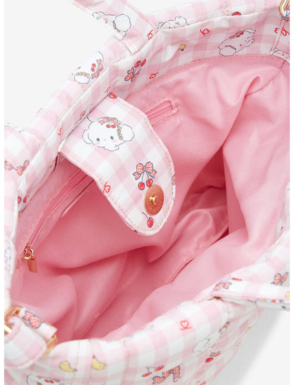 Cogimyun Gingham Cherry Puffer Shoulder Bag - US 3620