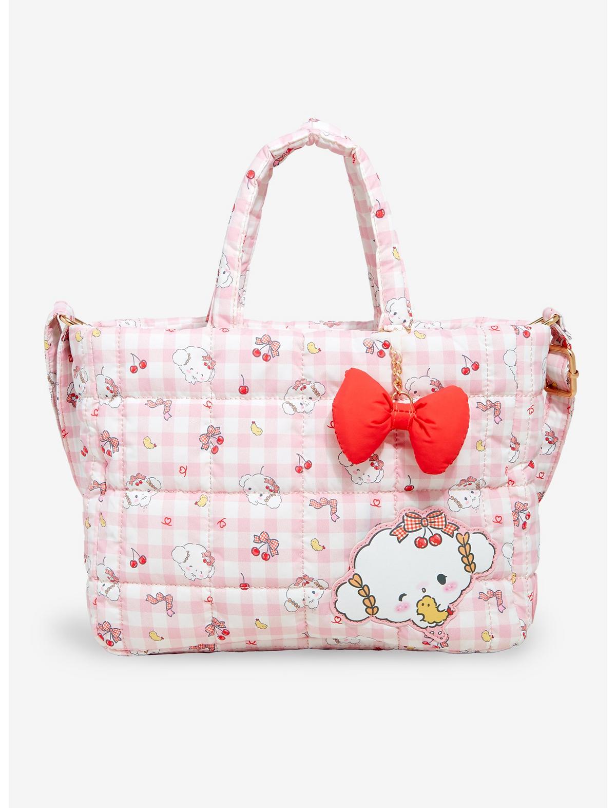 Cogimyun Gingham Cherry Puffer Shoulder Bag - US 3620