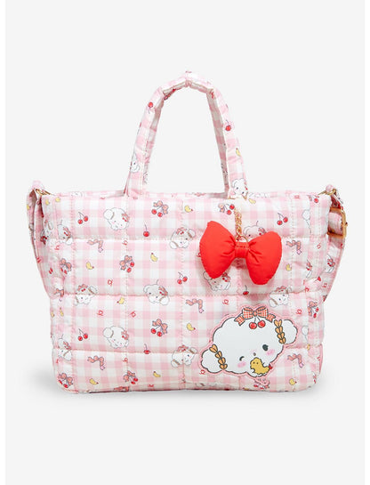 Cogimyun Gingham Cherry Puffer Shoulder Bag - US 3620