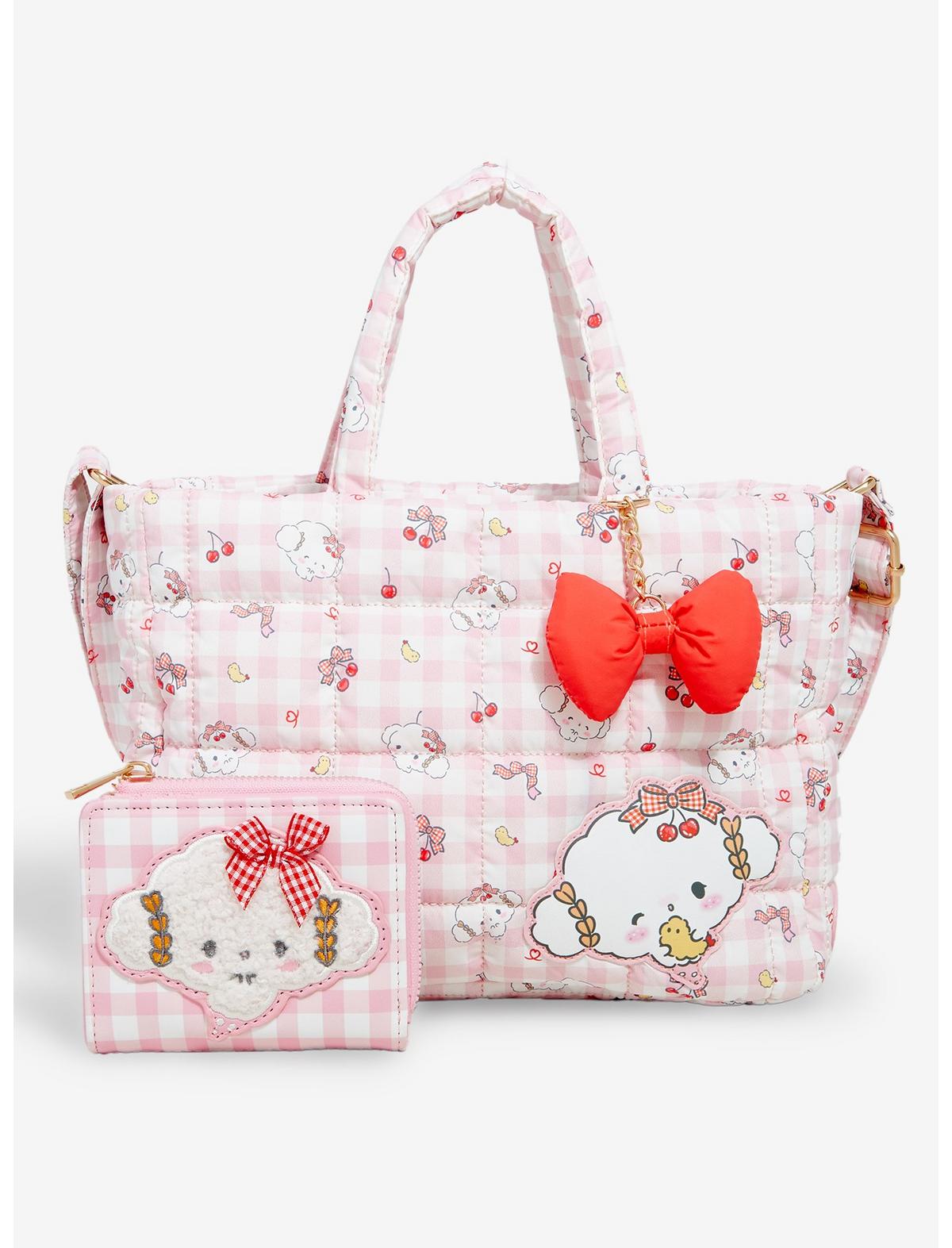 Cogimyun Gingham Cherry Mini Wallet - US 3544