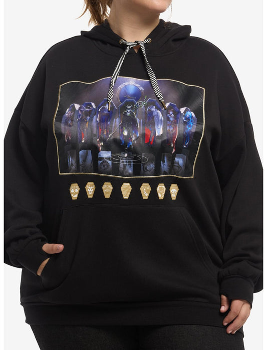 Disney Twisted-Wonderland Housewarden Coffins Girls Oversized Hoodie Plus Size - US 3005