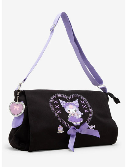 Kuromi Lolita Ribbon Messenger Bag - US 4041