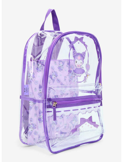 Kuromi Lolita Ribbon Clear Backpack - US 5423