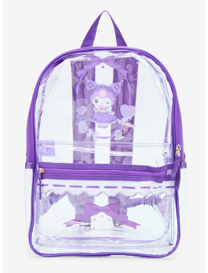 Kuromi Lolita Ribbon Clear Backpack - US 5423