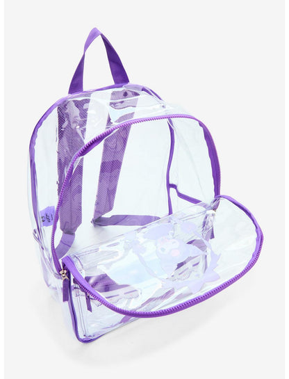 Kuromi Lolita Ribbon Clear Backpack - US 5423