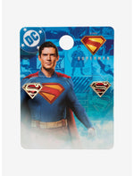 DC Comics Superman Logo Gem Stud Earrings - US 1921