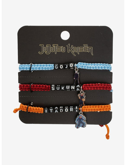 Jujutsu Kaisen Trio Cord Bracelet Set - US 9077
