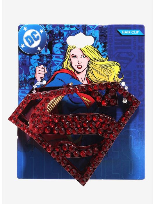 DC Comics Supergirl Rhinestone Shield Claw Hair Clip - US 4725