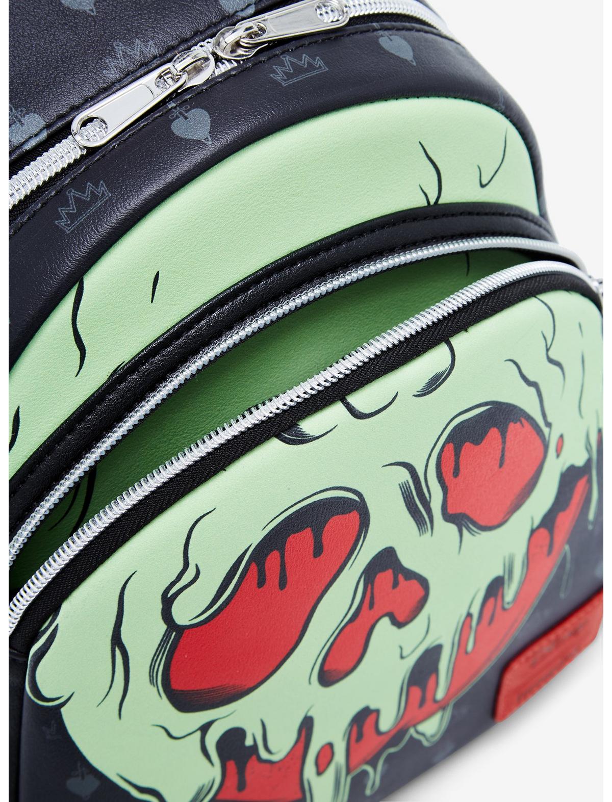 Loungefly Disney Snow White And The Seven Dwarfs Poison Apple Glow-In-The-Dark Mini Backpack - US 8776
