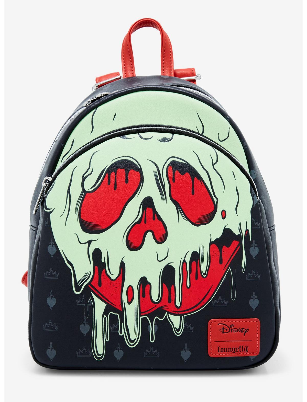 Loungefly Disney Snow White And The Seven Dwarfs Poison Apple Glow-In-The-Dark Mini Backpack - US 8776