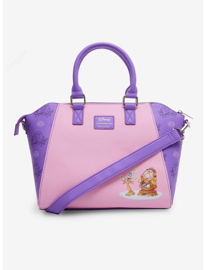 Loungefly Disney Beauty And The Beast Winter Scene Satchel Bag - US 8552
