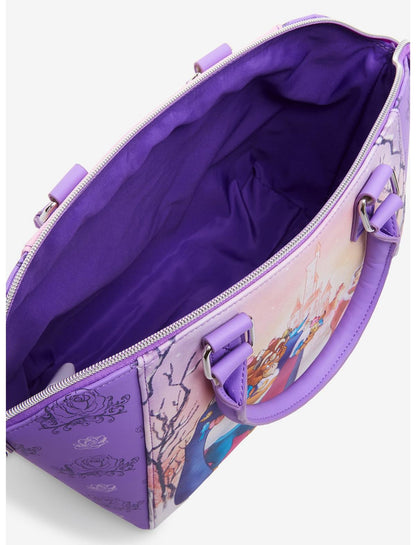 Loungefly Disney Beauty And The Beast Winter Scene Satchel Bag - US 8552