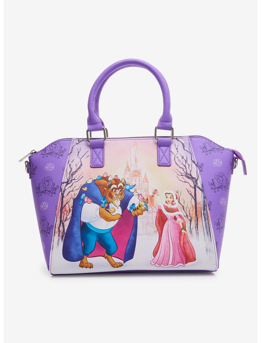 Loungefly Disney Beauty And The Beast Winter Scene Satchel Bag - US 8552