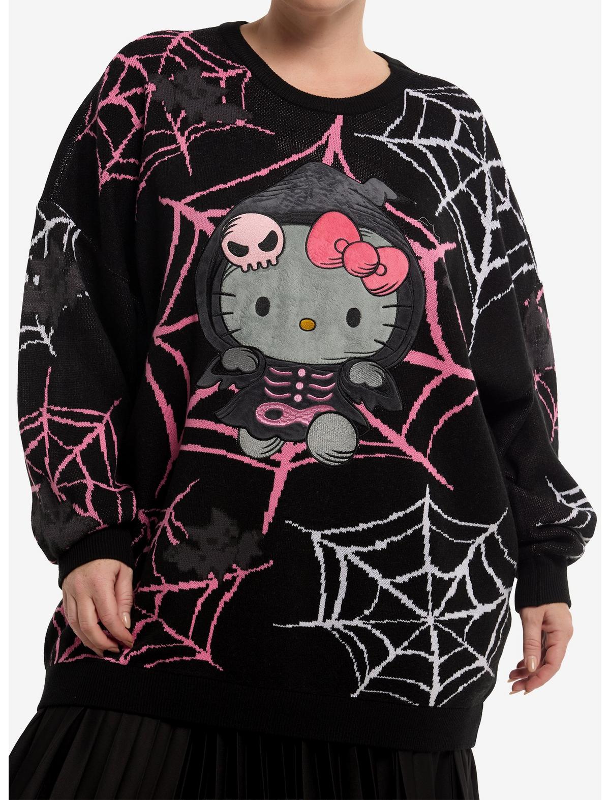 Hello Kitty Skeleton Reaper Girls Sweater Plus Size - US 1897