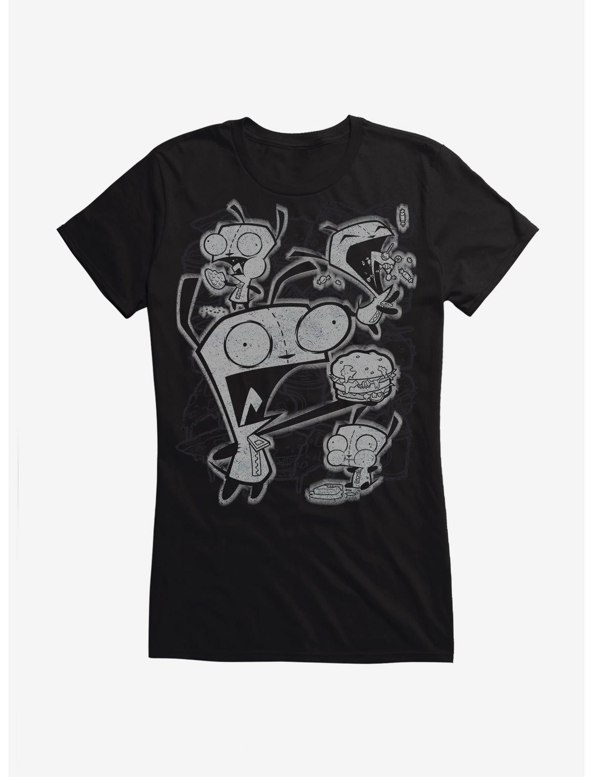 Invader Zim GIR Eat Everything Girls T-Shirt - US 9148