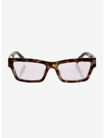 Brown Tortoiseshell Rectangular Sunglasses - US 6967