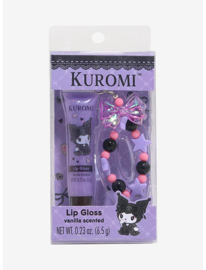 Kuromi Lip Gloss & Bracelet Set - US 8775