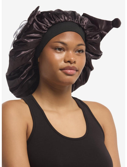 Kuromi Ribbons Figural Reversible Bonnet - US 4519