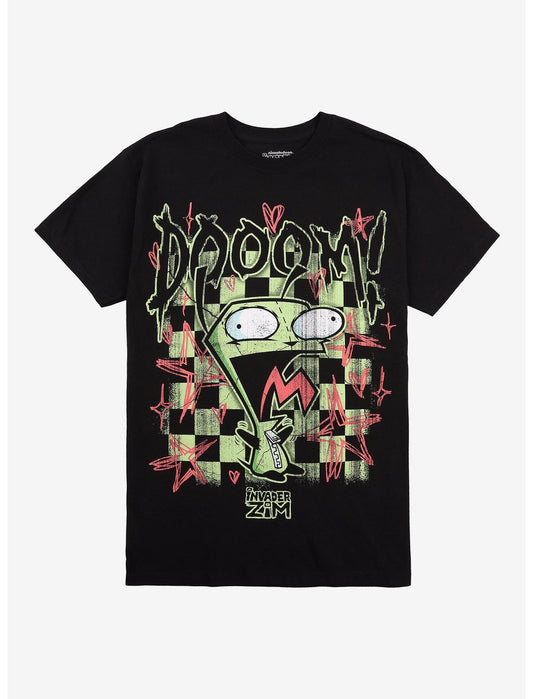 Invader Zim GIR Checkered T-Shirt - US 2951