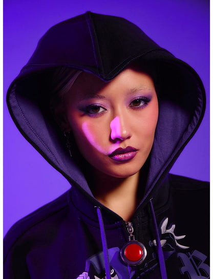 DC Comics Teen Titans Raven Girls Oversized Hoodie - US 4421