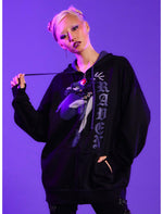 DC Comics Teen Titans Raven Girls Oversized Hoodie - US 4421