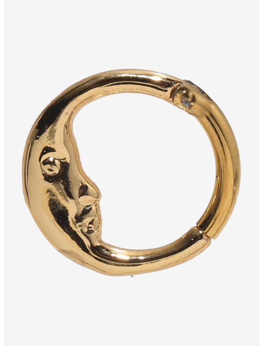 14G Steel Crescent Moon Septum Hinged Clicker - US 4205